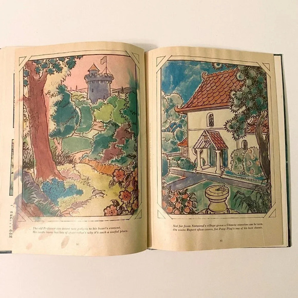 Vintage 1960 Rupert The Daily Express Annual and Magic Painting Pictures Book HC - Picture 15 of 16